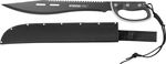 Machete Strend Pro Tactical, with sheath, with saw, with hand guard, black, 61 cm