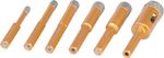 Körkivágókészlet Strend Pro, gyémánt, 6 - 20 mm, HEX, műanyag doboz, 6 db-os készlet