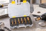 Körkivágókészlet Strend Pro, gyémánt, 6 - 20 mm, HEX, műanyag doboz, 6 db-os készlet