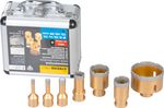Körkivágókészlet Strend Pro, gyémánt, 8 - 68 mm, M14, alumíniumdoboz, 7 db-os készlet