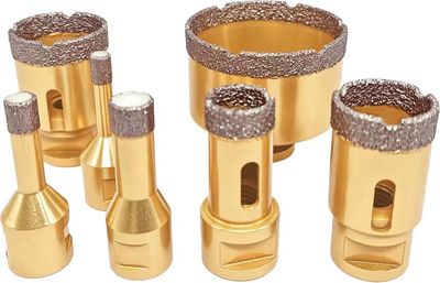Strend Pro gyémánt körkivágó készlet, 8 - 68 mm, M14, alumínium doboz, 7 db-os készlet