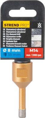 Magfúró Strend Pro, gyémánt, korona, M14, 8 mm