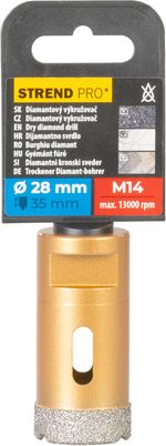 Magfúró Strend Pro, gyémánt, korona, M14, 28 mm
