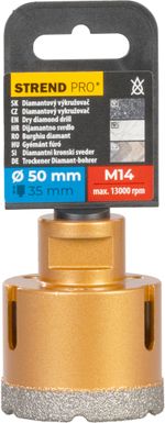 Magfúró Strend Pro, gyémánt, korona, M14, 50 mm