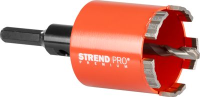 Vykružovač Strend Pro Premium, 68x68 mm, závit M16, 5 zubov, korunka, vyrezávač