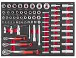Workshop Trolley with Tools Strend Pro B239, 399-piece cabinet, 7 drawers, Hobby