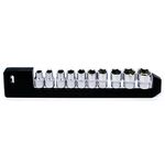 Socket Set HONITON 40010HM, 10-piece, 1/2", hexagonal
