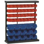 Stand HL3202, with plastic boxes, 47 bins, 94x30x115 cm