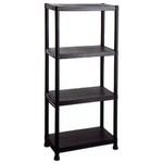 Polc Racks RA3071, műanyag, 4 polcos, 600x300x1350 mm, max. 20 kg/polc