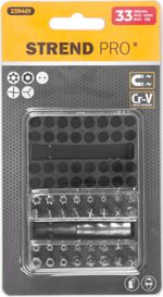 Set of bits 33 pcs Strend Pro , Cr-V, bits+heads +holde