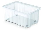 Doboz CARGO NCC24, 600x400x260 mm, műanyag, kerekekkel