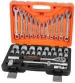 Szerszámkészlet Strend Pro S237, 37 részes, bőröndben, 1/2"