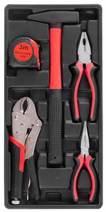 Tool Set Strend Pro S264, 64-piece, in metal case, 1/2"+1/4"