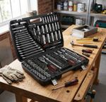 Tool Set Strend Pro S221, 215-piece, in case, 1/2"+1/4"+3/8"