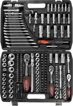 Sada náradia Strend Pro S221, 215 dielna, v kufri, 1/2"+1/4"+3/8"