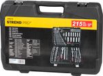 Tools set Strend Pro CUBE 221, 215 pcs 1/2"+1/4"+3/8"