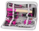 Tool Set LADIES PINK SET11, for women, 39-piece, pink, in bag