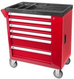 Workshop Trolley with Tools Strend Pro B224, 245-piece cabinet, 6 drawers, Hobby