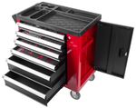 Workshop Trolley with Tools Strend Pro B224, 245-piece cabinet, 6 drawers, Hobby