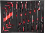 Workshop Trolley with Tools Strend Pro B224, 245-piece cabinet, 6 drawers, Hobby