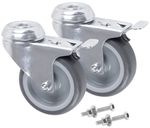 Wheels with brake for QBRICK® boxes