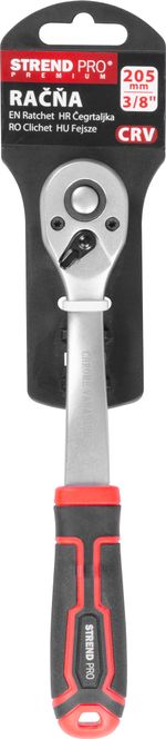 Racsni Strend Pro Premium ComfortGrip DL300, 3/8", karral, 205 mm, 60 fog