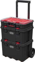 Tárolódoboz készlet Keter® 250927 Stack´n´roll mobil rendszer, 525x411x930 mm, szerszámokhoz