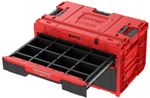Doboz QBRICK® System ONE Workshop Red - Cart, 3x szerszámos doboz, 4 részes szerszámos doboz készlet