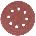 Sanding Disc Worcraft CRS-S20Li, for random orbital sander, 125 mm, P80, paper, pack of 5 pcs