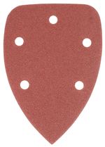 Csiszolólap Worcraft CPMS-S20Li, csiszolóhoz, delta, papír, 98x140 mm, P80, csiszoló, csomag 5 db