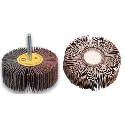 Disc KONNER FW803, 80x30 mm, P060, lamellar, on shank, for drill