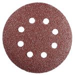 Sanding Disc KONNER D38, 125 mm, P100, with holes, round, pack of 10 pcs