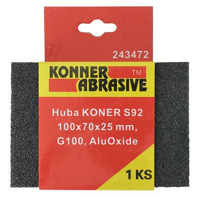 Sponge KONNER G220, sanding, 100x70x25 mm, AluOxide