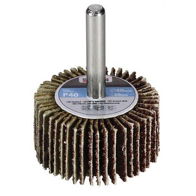 Disc KONNER FW402, 40x20 mm, P040, lamellar, on shank, for drill