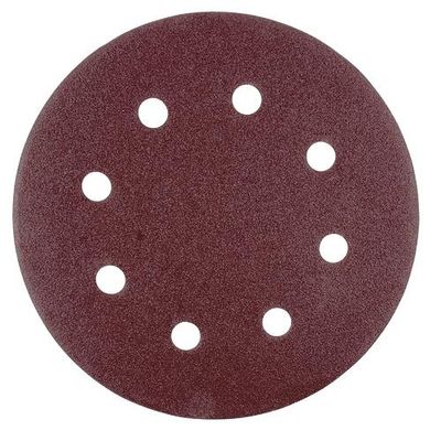 Výsek Worcraft DS08-180-01, do brúsky na sadrokartón, 190 mm, 8 dier, brúsny, okrúhly, P220, bal. 5 ks