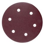 Výsek Worcraft DS07-225-01, do brúsky na sadrokartón, 225 mm, 6 dier, brúsny, okrúhly, P80, bal. 5 ks