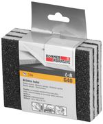 Sponge KONNER G40, sanding, 125x100x10 mm, pack of 3 pcs