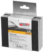 Sponge KONNER G100, sanding, 125x100x10 mm, pack of 3 pcs