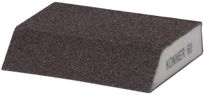 Sponge KONNER G60, sanding sponge, 125x90x65x25 mm, beveled