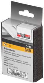 Sponge KONNER P40, sanding, 100x70x25 mm, AluOxide