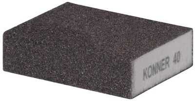Sponge KONNER P40, sanding, 100x70x25 mm, AluOxide