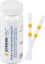 Pásiky na testovanie vody Strend Pro, 50x, 3v1- chlór/pH/alkalita, tester, sellbox