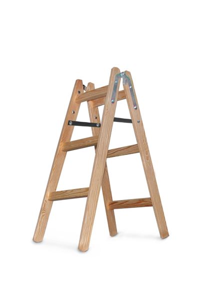 Ladder Strend Pro, PROFI, wooden stepladder, 3-step, 0.95 m, max. 150 kg