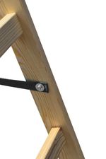 Létra Strend Pro, PROFI, fa létra, 4 fokos, 1,24 m, max. 150 kg