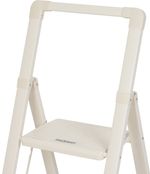 Schodíky Strend Pro, skladacie, 2 stupienkové, s madlom, krémové