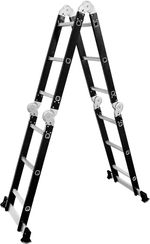 Ladder Strend Pro, universal, aluminium/steel, 4x3 rungs PRO, with platform