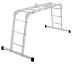 Létra platformmal Strend Pro, alumínium, csuklós, 4x3, 4in1, max. 150 kg