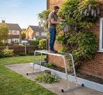 Ladder with Platform Strend Pro, aluminum, articulated, 4x3, 4in1, max. 150 kg