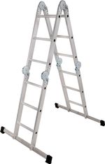 Ladder with Platform Strend Pro, aluminum, articulated, 4x3, 4in1, max. 150 kg