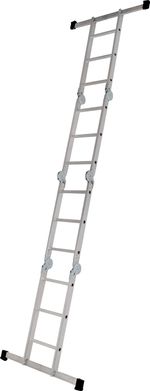 Ladder with Platform Strend Pro, aluminum, articulated, 4x3, 4in1, max. 150 kg
